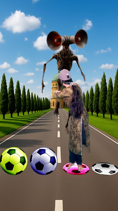 i jump on rotating color ball to dinosaur, Siren head, zombie & big monster Pac Man #shorts #viral