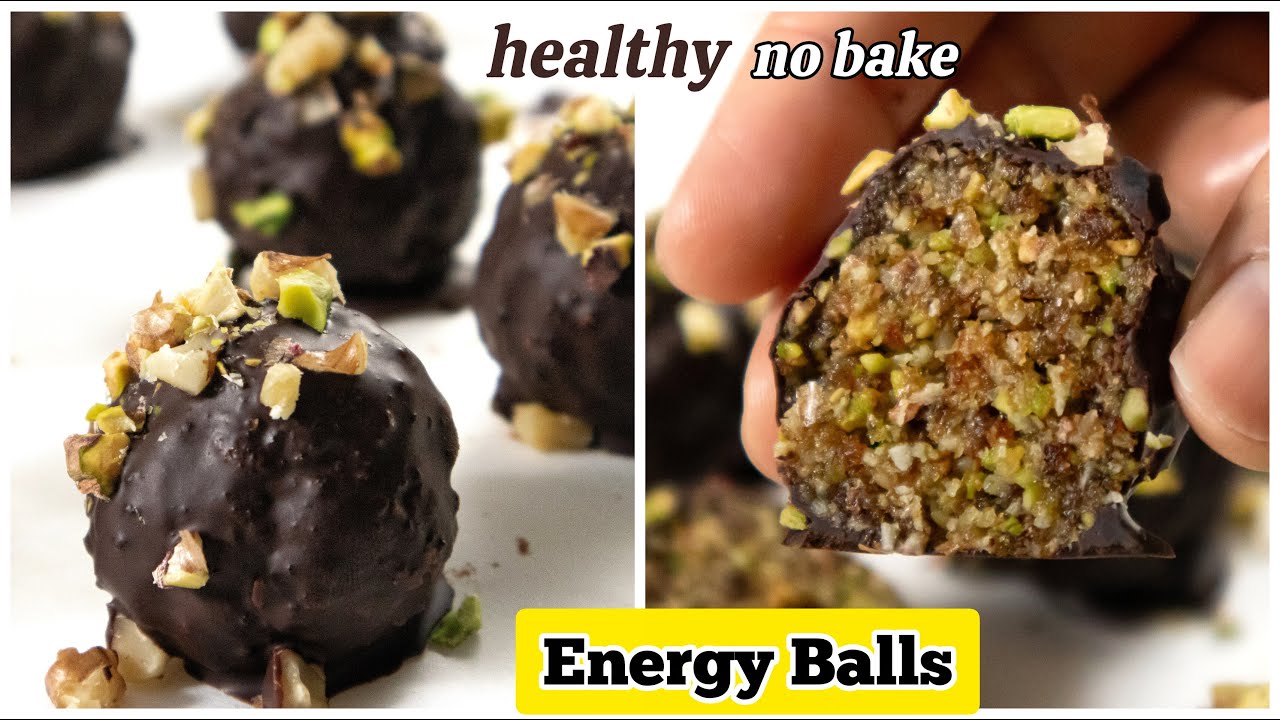Шоколадные энергетические шарики без выпечки | Быстрый и полезный перекус