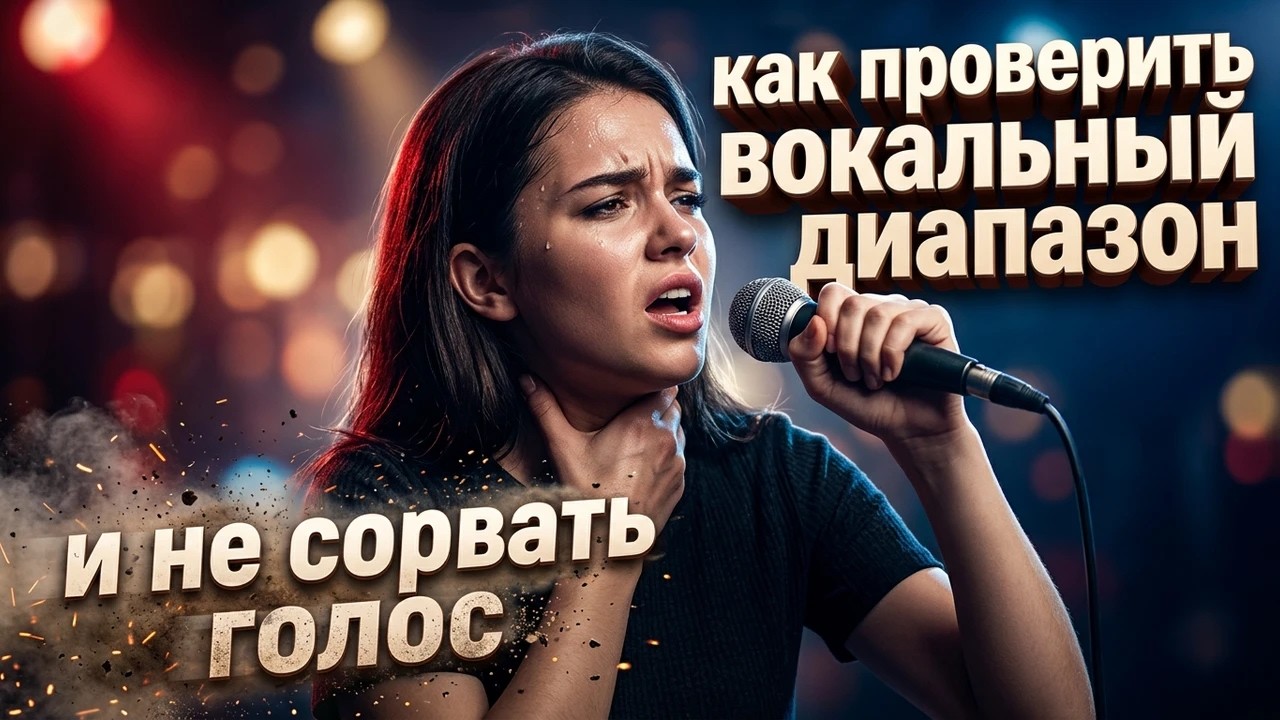 Проверка ДИАПАЗОНА голоса без срыва