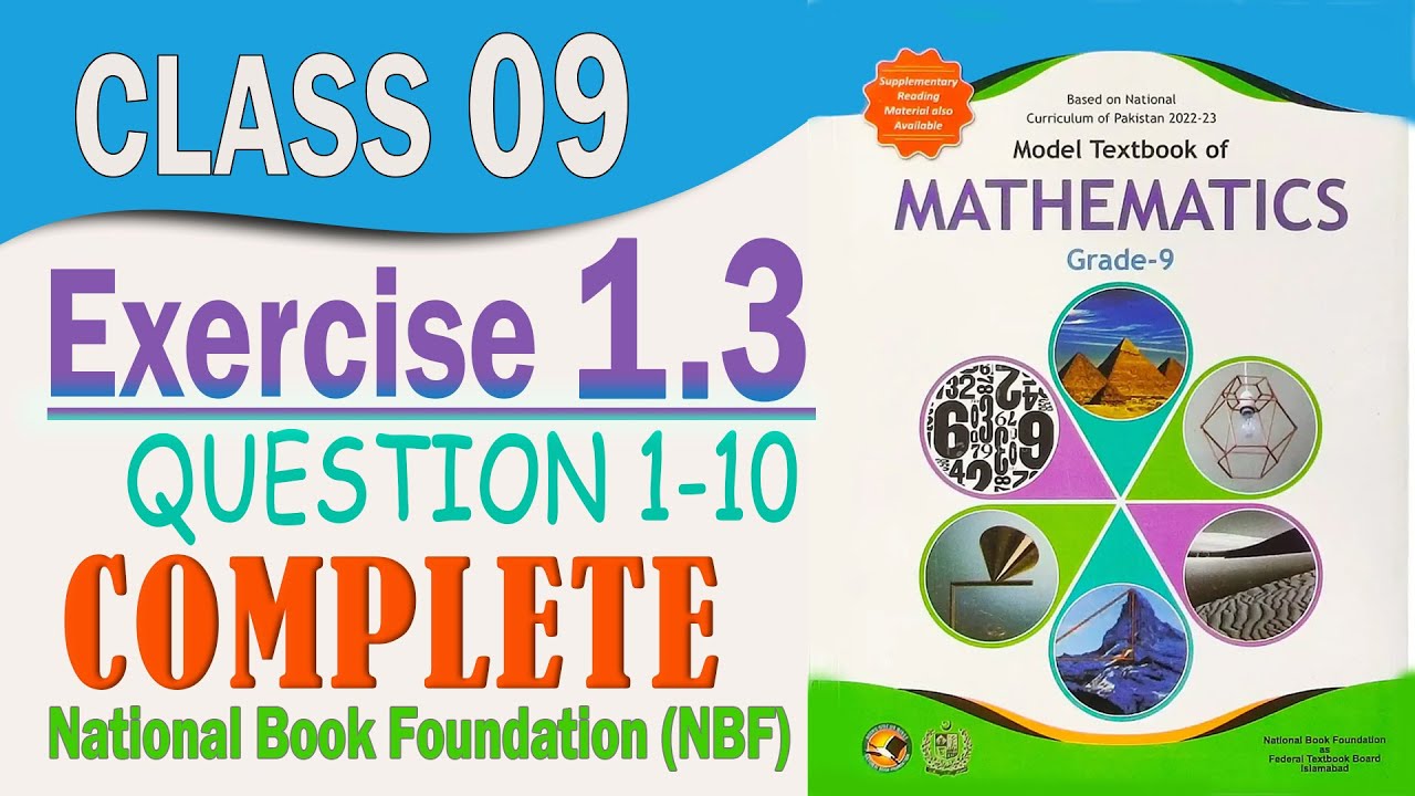 Class 9 Maths Chapter 1 Exercise 1.3 Complete | National Book ...