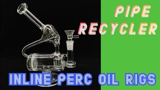 Recycler Comb And Inline Perc Oil Rigs 14mm Female Joint Water Pipes ShareBongs Product Review