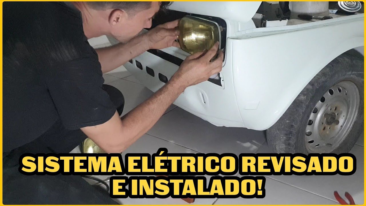 Faróis para o 147! Revisão e montagem do sistema elétrico - Montagem pick-up Fiat 147 79'