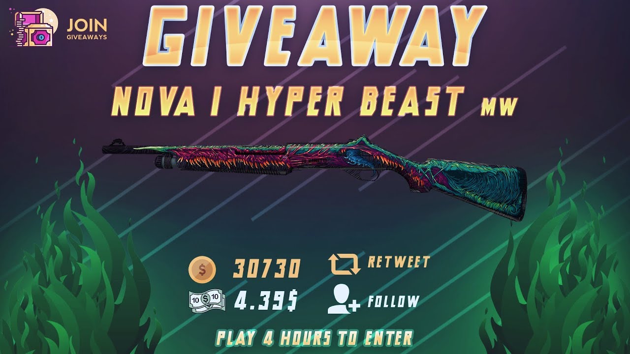 CS:GO GIVEAWAY #125 (NOVA | HYPER BEAST | MW) - YouTube