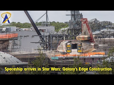 Photo Update: First Spaceship arrives in Star Wars: Galaxy's Edge