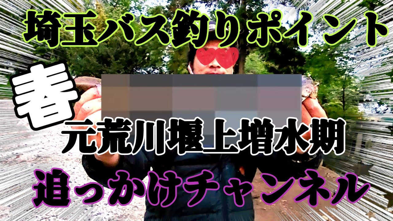 【バス釣り】バス釣りスポット！元荒川堰上増水期バージョン！岩槻ポイントでデカバス？行けば分かる激熱！