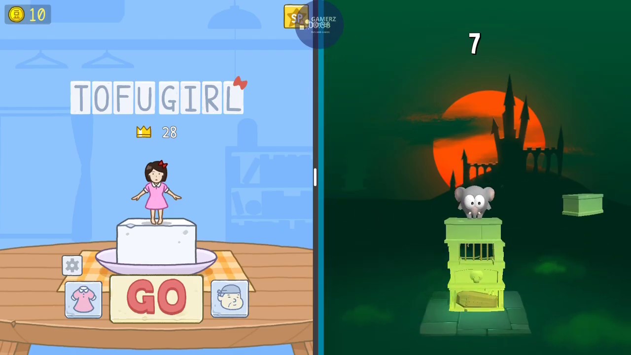 GAMES TO PLAY TOFU GIRL vs STACK JUMP YouTube