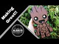 Making Groot on the scroll saw! 3D wood art