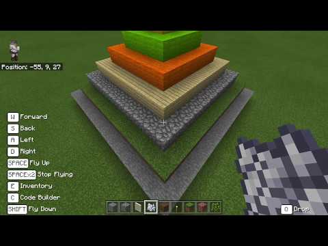 Coding a Pyramid in MinecraftEDU