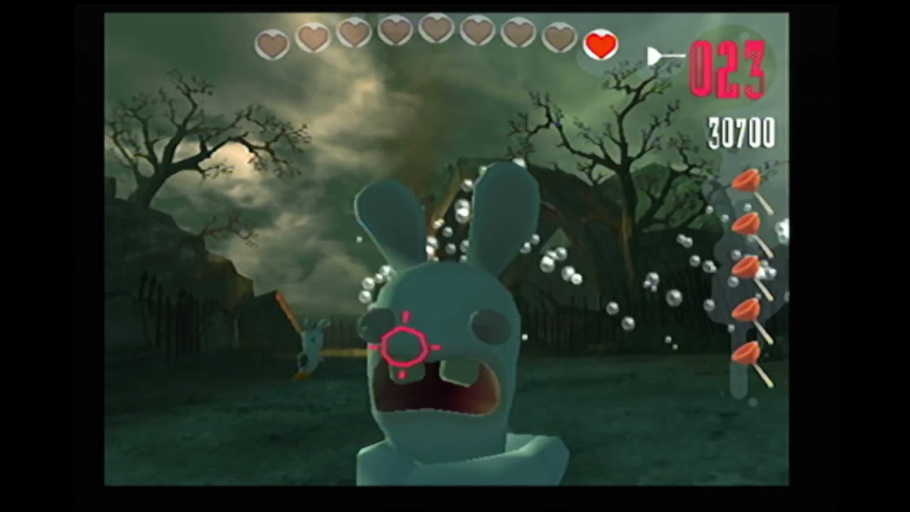 Rayman Raving Rabbids - All Shooting Games (Survival) - 664 vs. 023 vs ...
