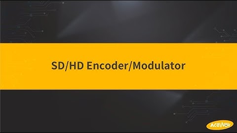 Acewav SD HD Encoder Modulator