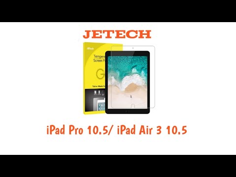 JETech - Tempered Glass Screen Protector For iPad Pro 10.5" and iPad Air 3 10.5" (2019)