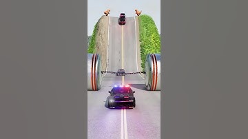 Cars vs hydraulic crash #shorts