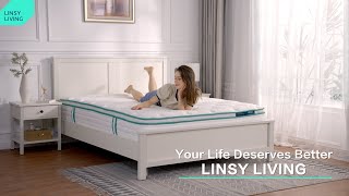 LINSY LIVING 10/12 Inches Full Size Hybrid Mattress CD408