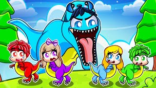 Becoming The BIGGEST DINOSAUR To Eat MY CRAZY FAN GIRLS…