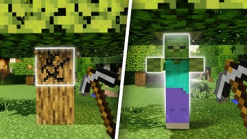 Surviving Minecraft, But Breaking Blocks Spawns Mobs