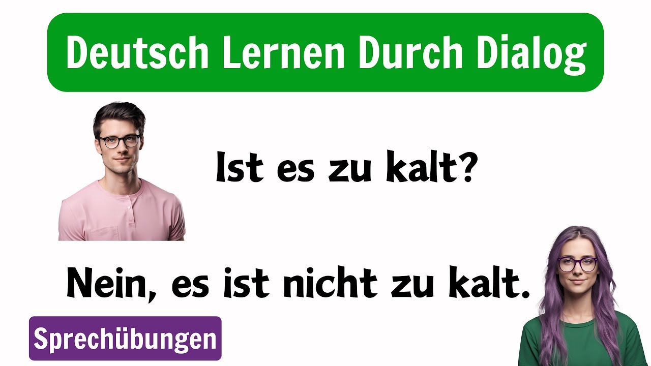 Deutsch Lernen mit Dialogen A1/A2 | 100 häufige Fragen und Antworten ...