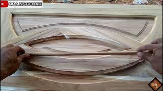 cara pemasangan list timbul pintu kupu tarung #lengkung/cekung#