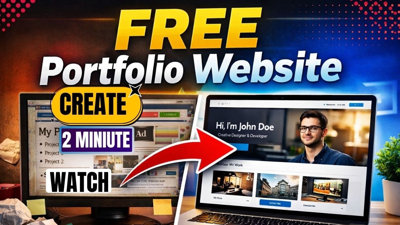 How to Create a Professional Portfolio Website for Free in 2026 (Step ...