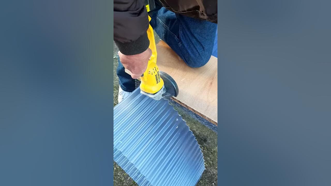How to cut corrugated plastic roofing YouTube