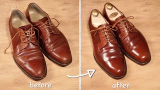 【コードバン磨き】傷ついた革靴を磨いて復活させる｜靴職人の靴磨き｜shoes restoration