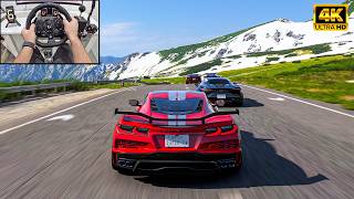 Chevrolet Corvette E-Ray VS Supercars - Forza Horizon 5 | Logitech G923 Steering Wheel screenshot 3