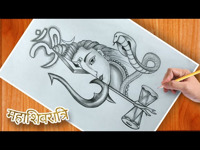 Easy Lord Mahadev Drawing For Beginners | How to draw mahadev | step by  step | Pencil easy drawing - YouTube