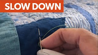 Quiet Your Mind With Big Stitch Quilting ASMR￼