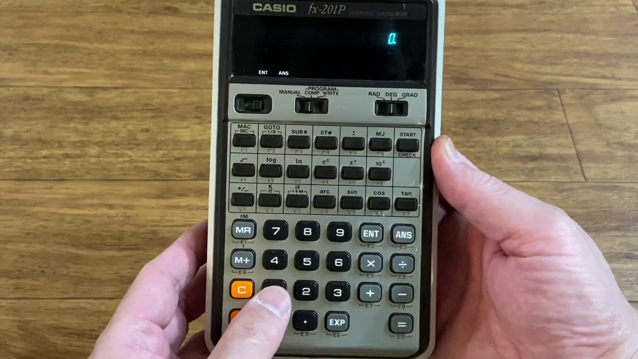 Casio Fx201P Scientific Calculator Computer Japan Made YouTube