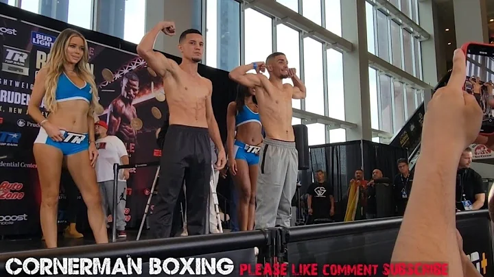 ORLANDO GONZALEZ VS MISAEL LOPEZ WEIGH IN & FACE O...