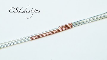 Diagonal wire weave ⎮ Wire weaving series