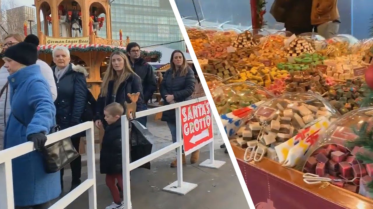 МАНЧЕСТЕР_РОЖДЕСТВЕНСКИЙ РЫНОК_КОРМЯТ И ПОЯТ НА УБОЙ - YouTube