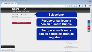 Recuperacion de licencia de SignCut