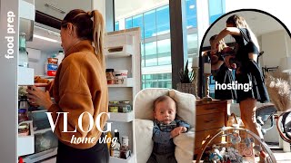 VLOG: hosting a party, food prep for the week, &amp; Brysons first time DRESSING UP!!