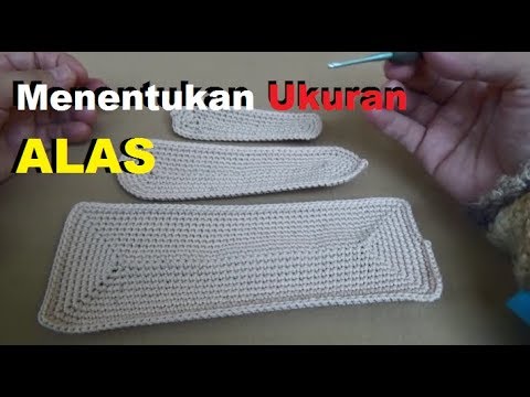 CROCHET Cara Menentukan Ukuran Alas Tas  atau Dompet 