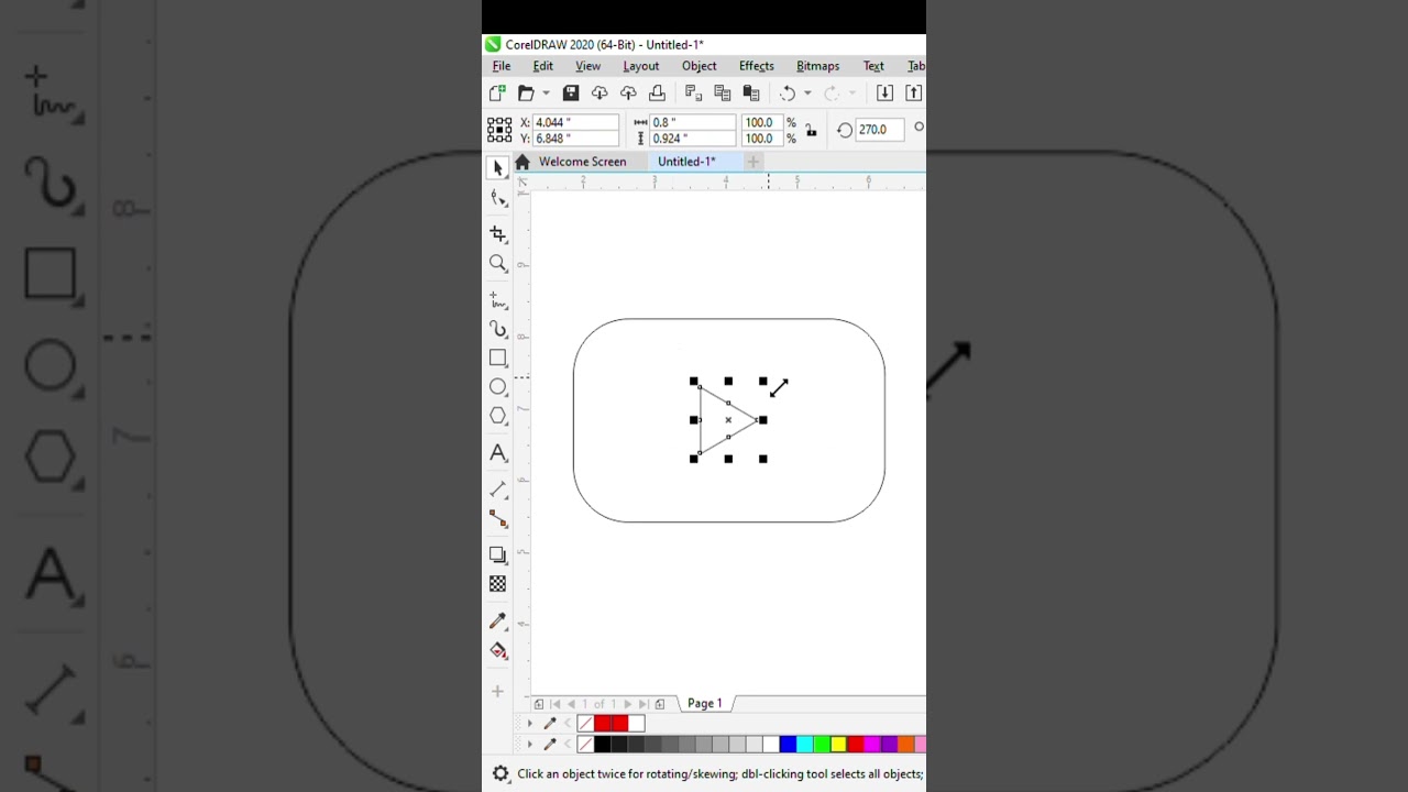 Corel Draw पर YouTube का Logo मिनटों में बनायें || How To Make YouTube Logo In Corel Draw?