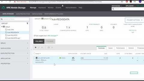 HPE Nimble integration with Kubernetes - A Redis DB use case - Persistent Volume