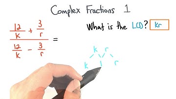 Complex Fractions Find the LCD 1 - Visualizing Algebra