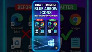 How to Remove Blue Arrow Icon From App Shortcuts in Windows 11