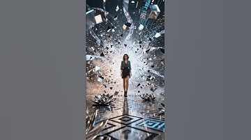 ⚡ She walks through the city of light — where fashion meets data.