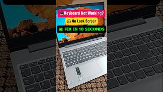 🚨 Laptop Keyboard NOT Working on Lock Screen? Try This! #tech #laptop #shorts