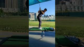 Practice Swing At Pak Shek Driving Range, Hong Kong