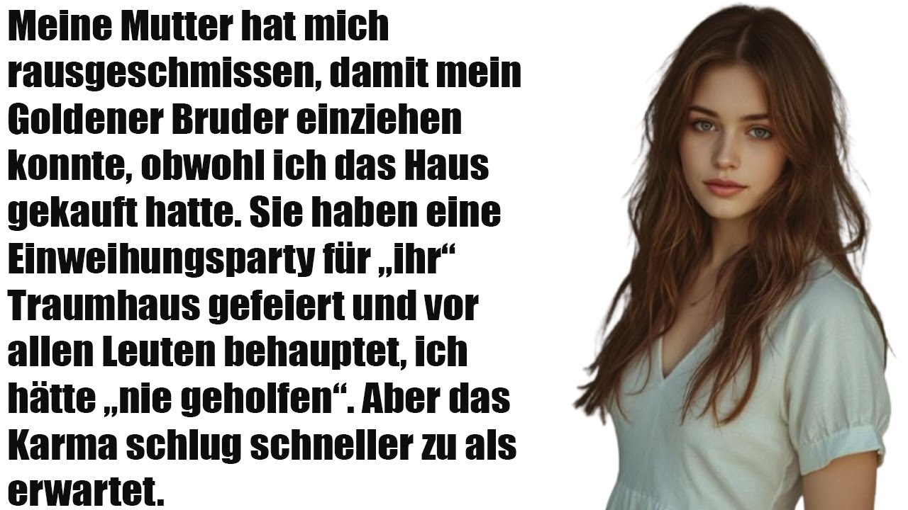 Meine Mutter warf mich raus, damit mein Lieblingsbruder einziehen konnte – obwohl mir das Haus ..
