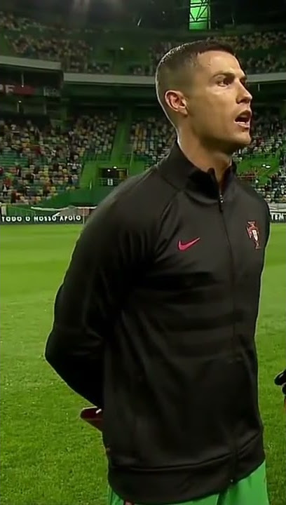 Ronaldo Singing National Anthem Of Portugal