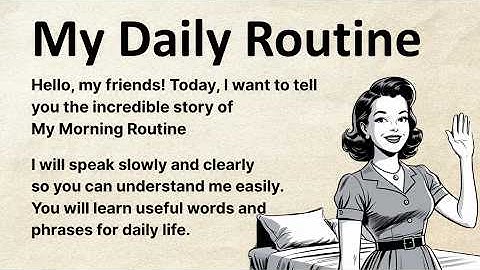 🎥 Learn English with Emma – My Daily Routine in Simple English (A2 Level)