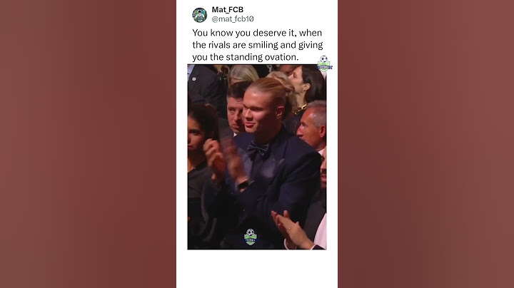 Lionel Messi getting standing ovation in Ballon D'or #messi