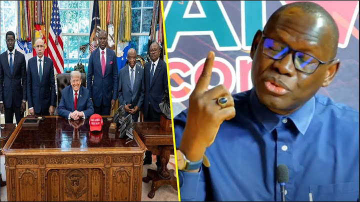 Serigne S. Gueye "Pourquoi Diomaye fait partie des 5 Présidents invité par Trump..."