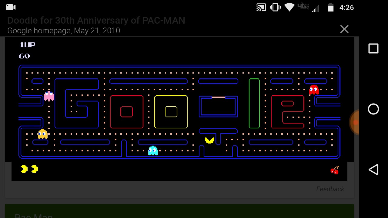 pacman game online google pacman game online google