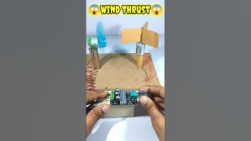 Wind Power Energy • DC Motor | #dcmotor #tech #youtubeshorts #wind #energy #project #shorts