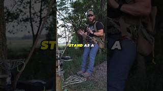 Tree Stand // Saddle HYBRID system! Elevate Tree Stands are what’s up #yt #mobilehunter #Ytshorts