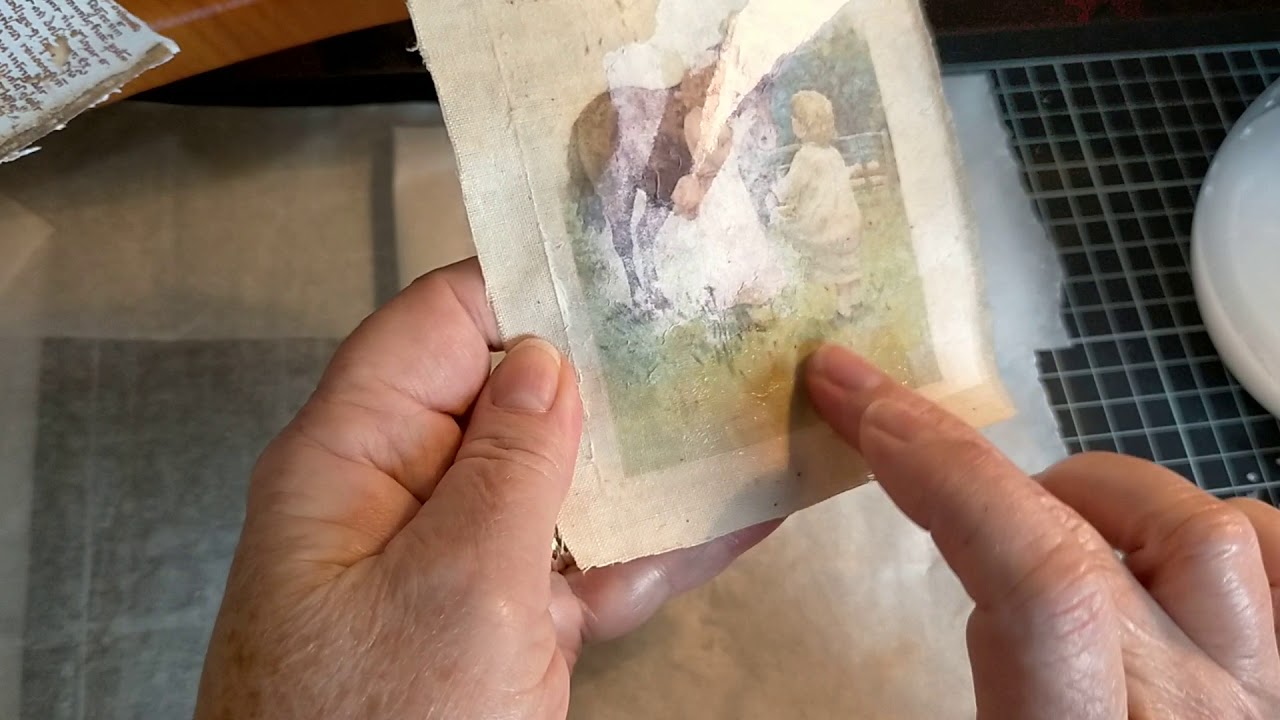 Transferring Images to Fabric and Making glossy images look old. Part A